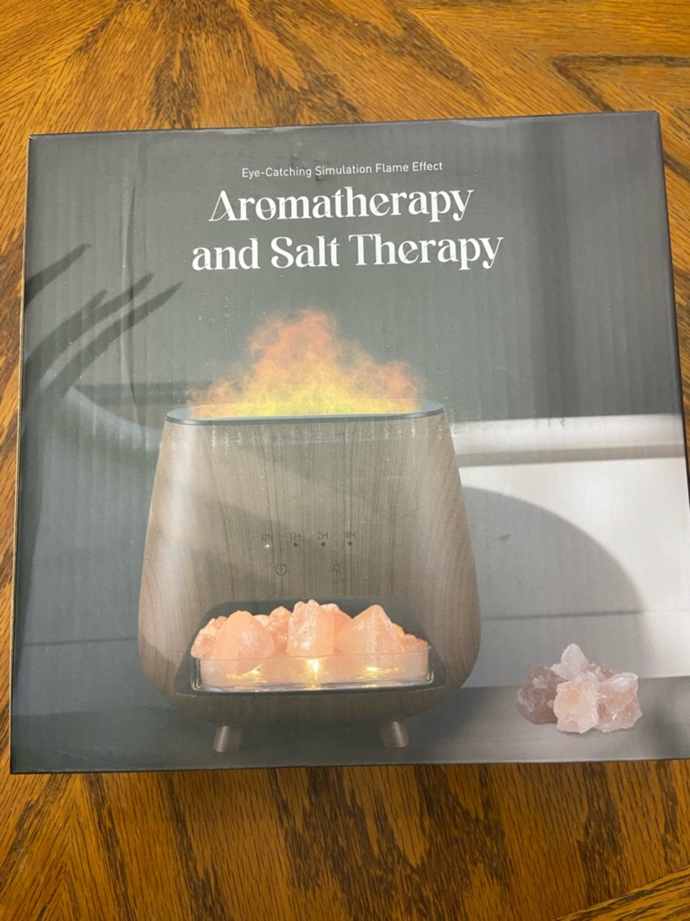 Woodgrain Aromatherapy & Salt Therapy Diffuser - Brown